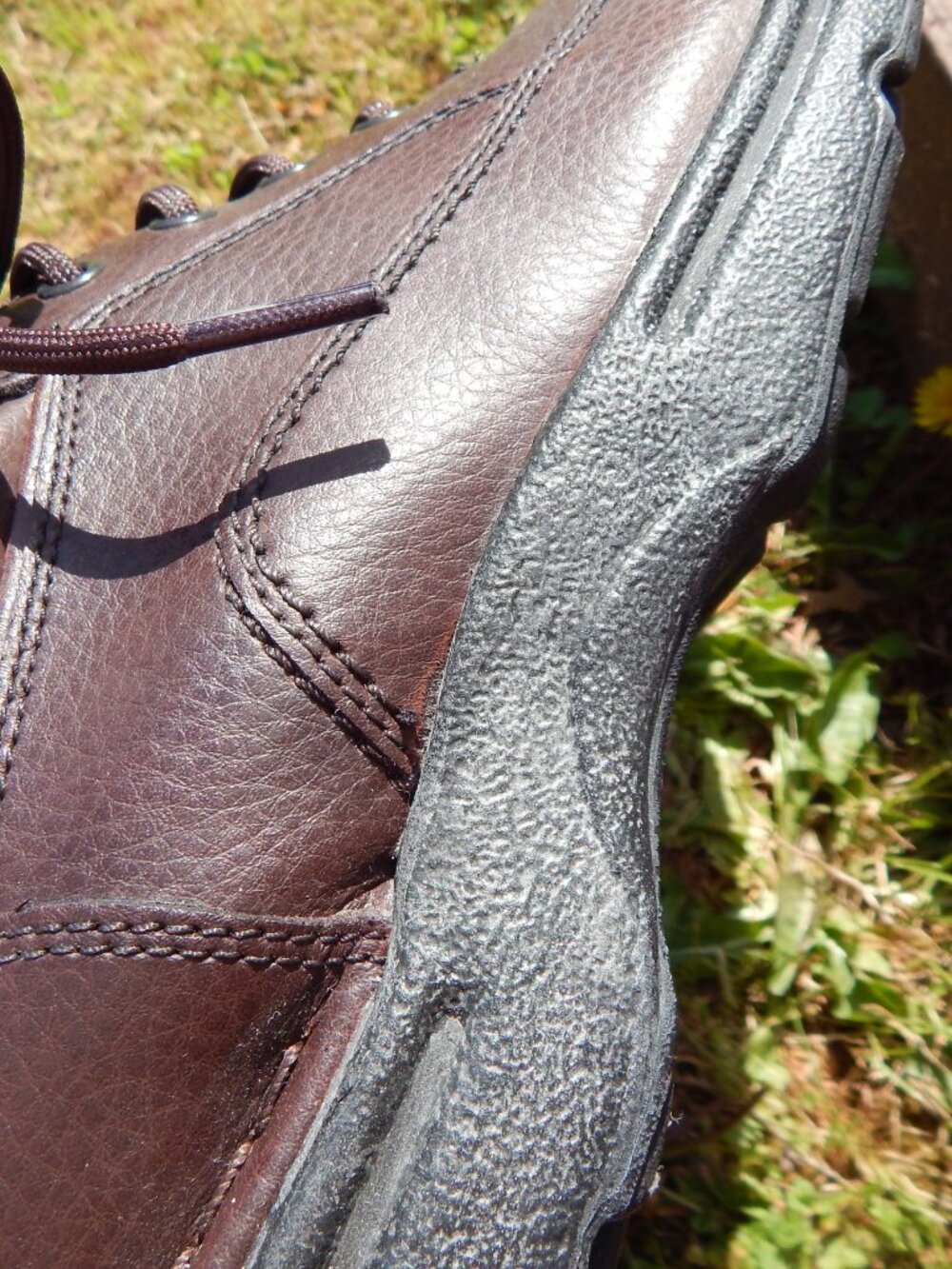 Rockport Mens Size 11 Shoes Eureka Lace Up Oxford Brown Genuine Leather - Picture 2 of 6